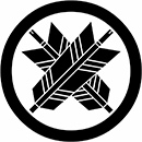 丸に違い矢