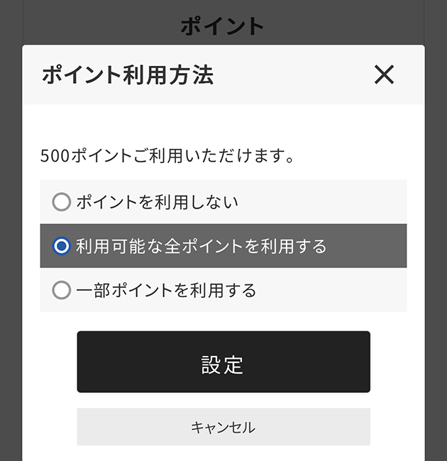 ポイントの確認方法