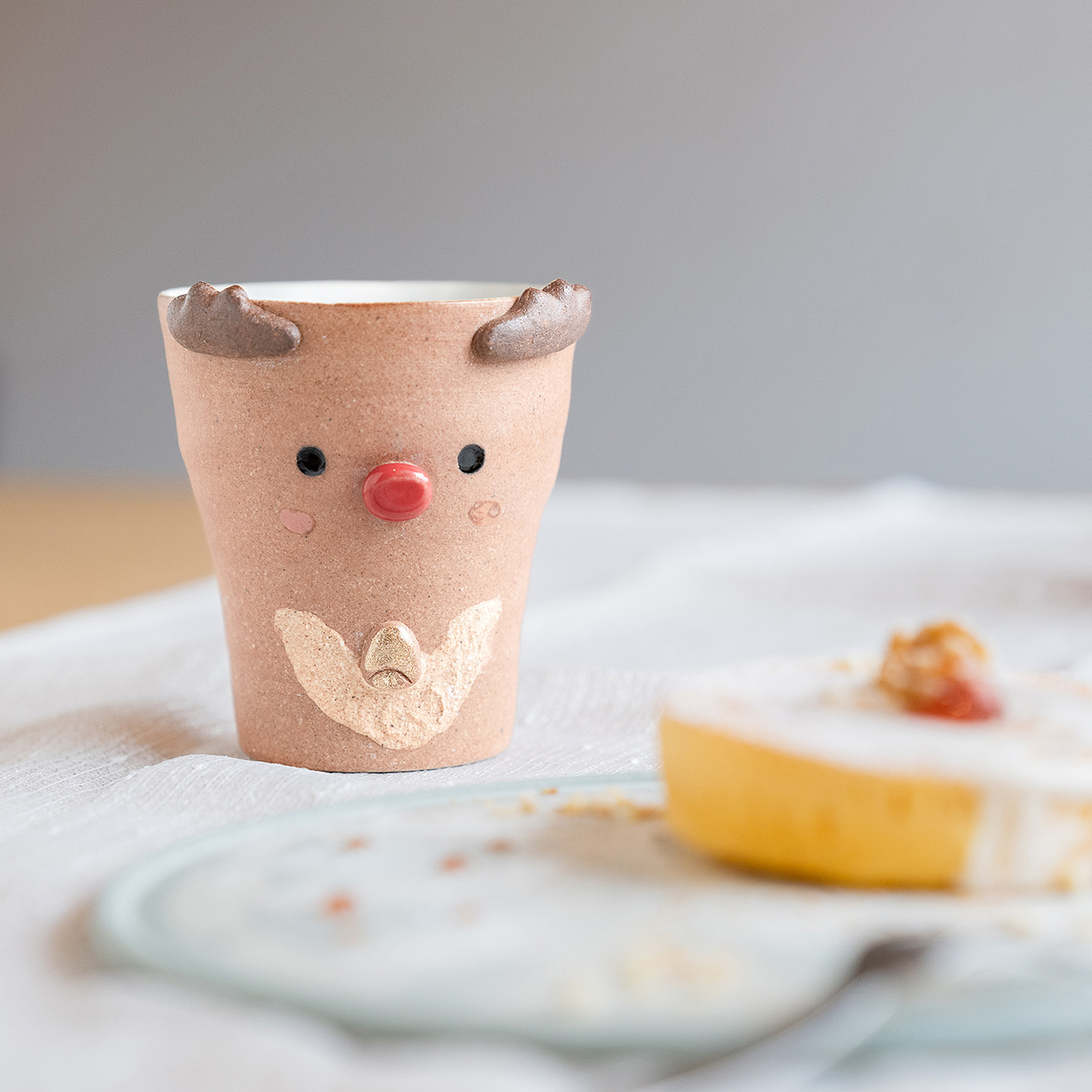 クリスマス限定のトナカイのフリーカップ